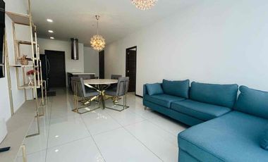 RENTA DEPARTAMENTO AMOBLADO EN NACIONES UNIDAS, EDIFICIO UNIQUE, 3 habitaciones cada una con su baño.