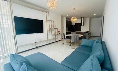 RENTA DEPARTAMENTO AMOBLADO EN NACIONES UNIDAS, EDIFICIO UNIQUE, 3 habitaciones cada una con su baño.