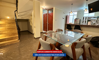 CASA AMOBLADA EN ALQUILER - LOS HUARANGOS 7MA ETAPA (ICA)