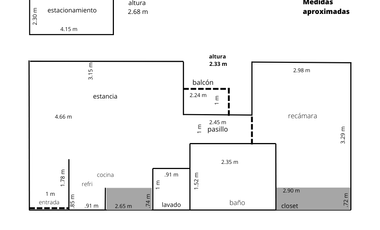 Nápoles Departamento en Renta