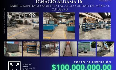 Nave Industrial en Venta | Iztacalco, CDMX | Ideal para Operación o Inversión