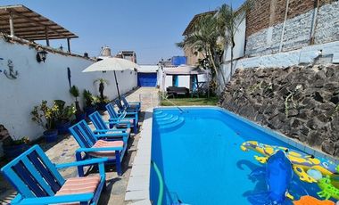 Vendo casa de playa en playa los pulpos Lurin 503 m2, piscina, 5 cocheras