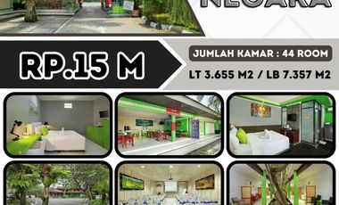 Sebuah hotel potensial di kawasan Negara – Kabupaten Jembrana, Bali, ditawarkan untuk dijual.