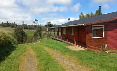 Casas en Los Muermos | Campo con casa recepcionada, agua APR – 5,75 ha Caleta Estaquilla.