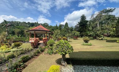 Villa Puncak Prigen 3kavling luas 2.500m2 bangunan 700m2 ada 6 kamar,gasebo,kolam ikan
