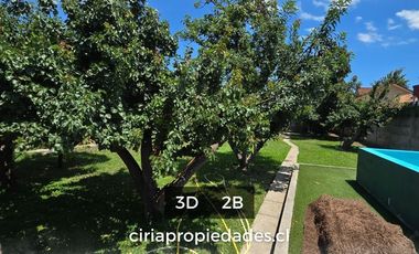 Arriendo casa quinta céntrica en Quillota