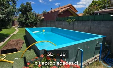 Arriendo casa quinta céntrica en Quillota