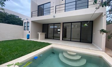 CASA NUEVA EN VENTA, EN PRIVADA RESIDENCIAL, CHOLUL ZONA NORTE DE MÉRIDA