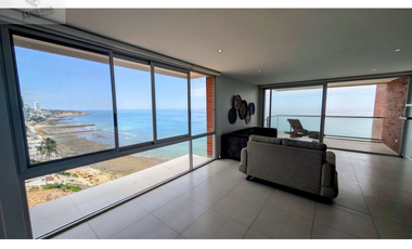 En venta departamento frente al mar edf. Ibiza. Manta, Manabí