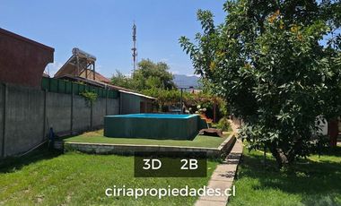 Se arrienda casa quinta ubicada a 5 cuadras de la Plaza de Armas de Quillota.