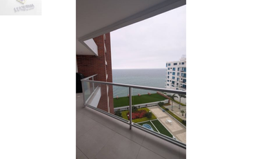 En venta exclusivo departamento frente al mar en Manta 3 habitaciones
