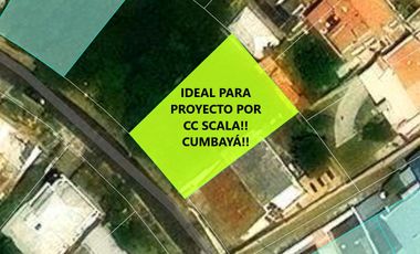 TERRENO DE VENTA PARA PROYECTO EN LA PRIMAVERA CUMBAYÁ!!