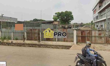 Kavling Siap Bangun Cocok Untuk Residensial, Gudang, workshop, Kantor pinggir jalan Taman Rahayu setu bekasi