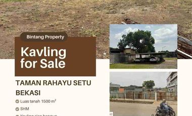 Kavling Siap Bangun Cocok Untuk Residensial, Gudang, workshop, Kantor pinggir jalan Taman Rahayu setu bekasi
