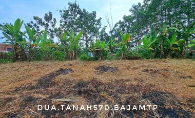 Dijual tanah bagus matang datar pinggir jalan dekat kota strategis