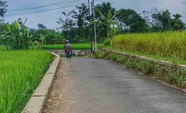 Dijual tanah bagus matang datar pinggir jalan dekat kota strategis