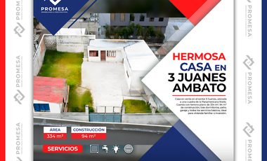 CASA EN VENTA - 3 JUANES, Ambato, Ecuador