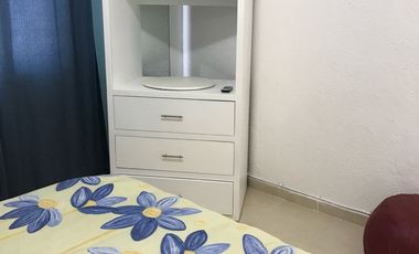 Renta de Estudio en Residencial Las Americas céntrico amueblado incluye internet  y agua
