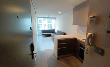 ARRIENDO Departamento1D1B semi amoblado, Metro Chile España