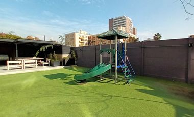 ARRIENDO Departamento1D1B semi amoblado, Metro Chile España