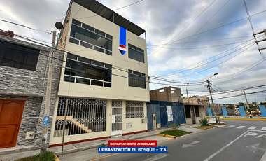 DEPARTAMENTO AMOBLADO 3ER PISO EN ALQUILER - URB. EL BOSQUE ICA