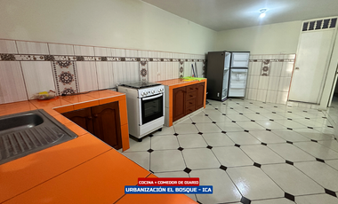 DEPARTAMENTO AMOBLADO 3ER PISO EN ALQUILER - URB. EL BOSQUE ICA