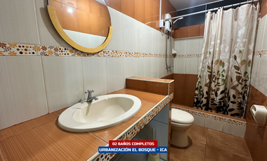 DEPARTAMENTO AMOBLADO 3ER PISO EN ALQUILER - URB. EL BOSQUE ICA