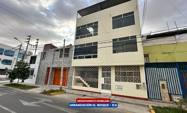 DEPARTAMENTO AMOBLADO 2DO PISO - URB. EL BOSQUE (ICA)