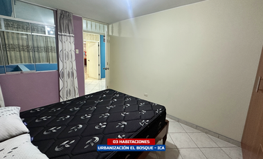 DEPARTAMENTO AMOBLADO 2DO PISO - URB. EL BOSQUE (ICA)