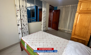 DEPARTAMENTO AMOBLADO 2DO PISO - URB. EL BOSQUE (ICA)