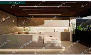 Hermosa Suite en penthouse, altura y media en área social, terraza cubierta de 11.52m² con vista espectacular en exclusiva zona de Santa Lucía Alta, sector Site Center.