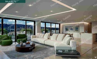 Hermosa Suite en penthouse, altura y media en área social, terraza cubierta de 11.52m² con vista espectacular en exclusiva zona de Santa Lucía Alta, sector Site Center.