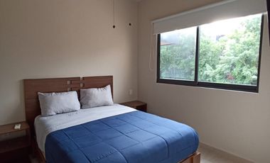 Departamento en renta en Playa del Carmen amueblado con alberca y seguridad