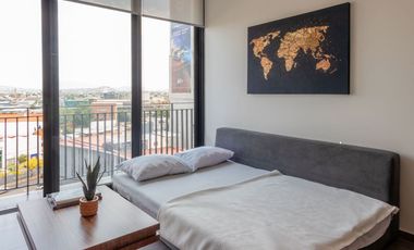 Te encantará este envidiable departamento amueblado, en la zona rosa de Guadalajara.