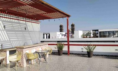 Departamento en renta amueblado centro de puebla a una cuadra de la catedral