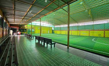 rumah bulatan dan footsal di Harapan raya.