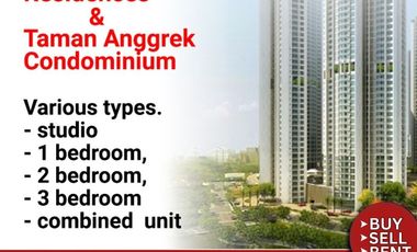 Disewa 80juta perTahun Fully Furnished, 2 Bedroom, Low Floor, Taman Anggrek Residences