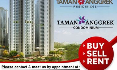 Disewa 80juta perTahun Fully Furnished, 2 Bedroom, Low Floor, Taman Anggrek Residences