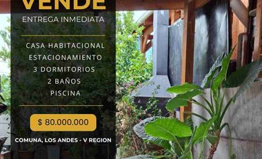 SE VENDE CASA - LOS ANDES