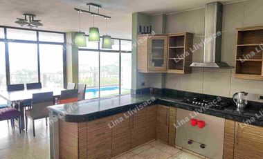 Casa de alquiler de 3 dormitorios, oficina y piscina (amoblada o semiamoblada), Urb. Los Senderos