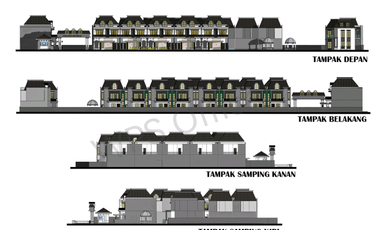 Rumah Cantik Cluster Mewah 2½ Lantai Design Modern Type 180 di Bukittinggi Sumatera Barat