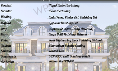 Rumah Cantik Cluster Mewah 2½ Lantai Design Modern Type 200 di Bukittinggi Sumatera Barat
