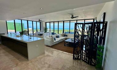 EN RENTA DEPARTAMENTO ESPECTACULAR CON VISTAS AL MAR AMUEBLADO Y EQUIPADO EN ALLURE PUERTO CANCÚN