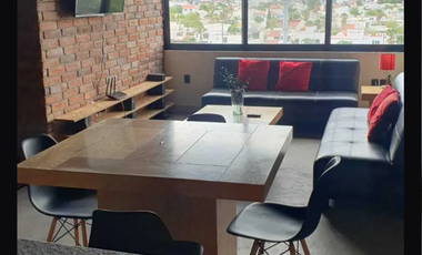 Renta departamento amuebaldo, privada loma linda