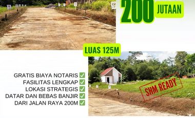 Tanah murah SHM Ready akses jalan lebar mangunsari