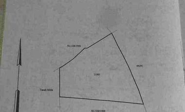 dijual tanah 4960m² IDR 275 juta per are dekat poltekpar Bali STP nusa dua