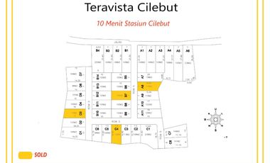 Kavling CICIL Bonus TV Dekat Stasiun Cilebut