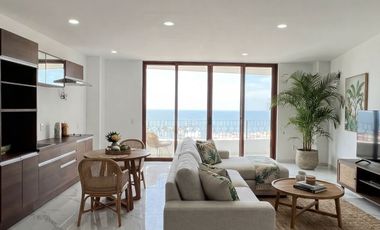 Departamento a 5 cuadras del malecon de Puerto Vallarta con vista al mar