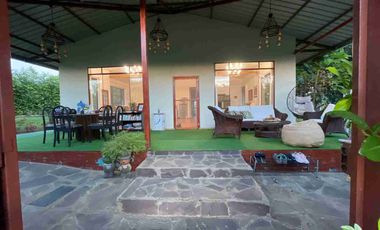 Casa moderna, rodeada de naturaleza