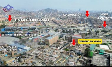 Venta Terreno / Lote en Barrios Altos S/ 2,471,558